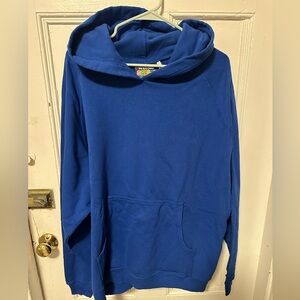 Royal blue unisex Big Bud Press Hoodie size L NWOT
